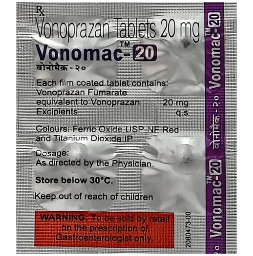 vonomac 20 tablet 10's